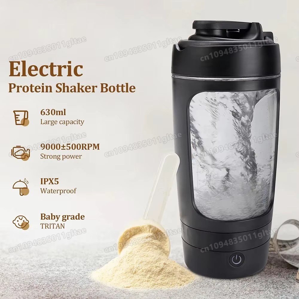 Nutrition For Fitness And Sports - Botol Shaker Elektrik 650ml Portabel, Pengaduk