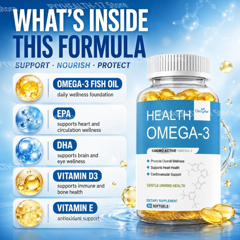 Omega-3 Softgels dengan 1200 M - Omega 3 Fish Oil ulasan dan harga
