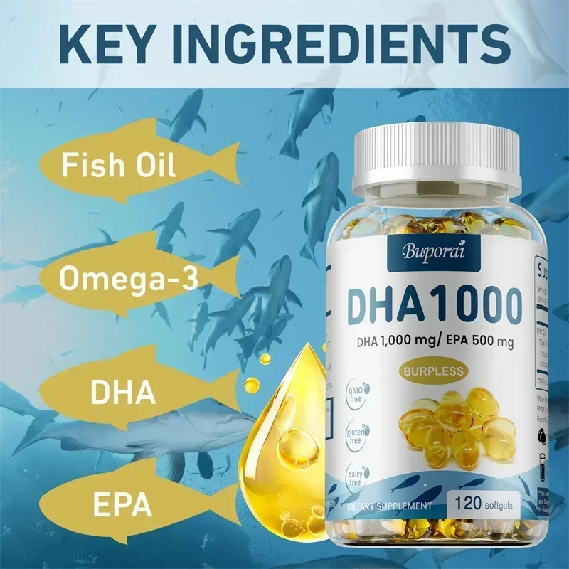 Suplemen DHA Minyak Ikan Omega - Omega 3 Fish Oil ulasan dan harga
