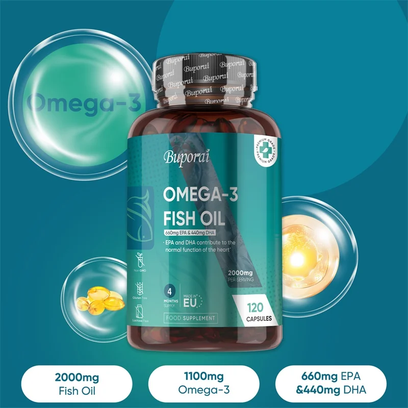 Minyak Ikan Omega 3 2000mg - d - Omega 3 Fish Oil ulasan dan harga