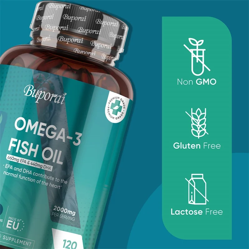 Minyak Ikan Omega 3 2000mg - d - Omega 3 Fish Oil ulasan dan harga