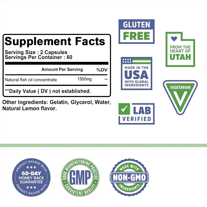 Suplemen Minyak Ikan Omega-3 - - Omega 3 Fish Oil ulasan dan harga