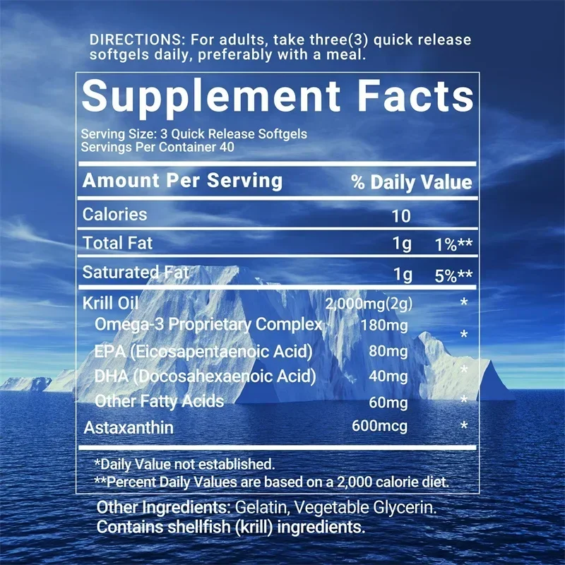 Kapsul Minyak Krill Antartika  - Omega 3 Fish Oil ulasan dan harga