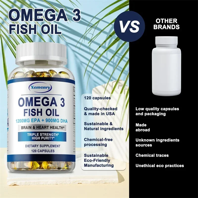 Suplemen Minyak Ikan Omega 3 d - Omega 3 Fish Oil ulasan dan harga