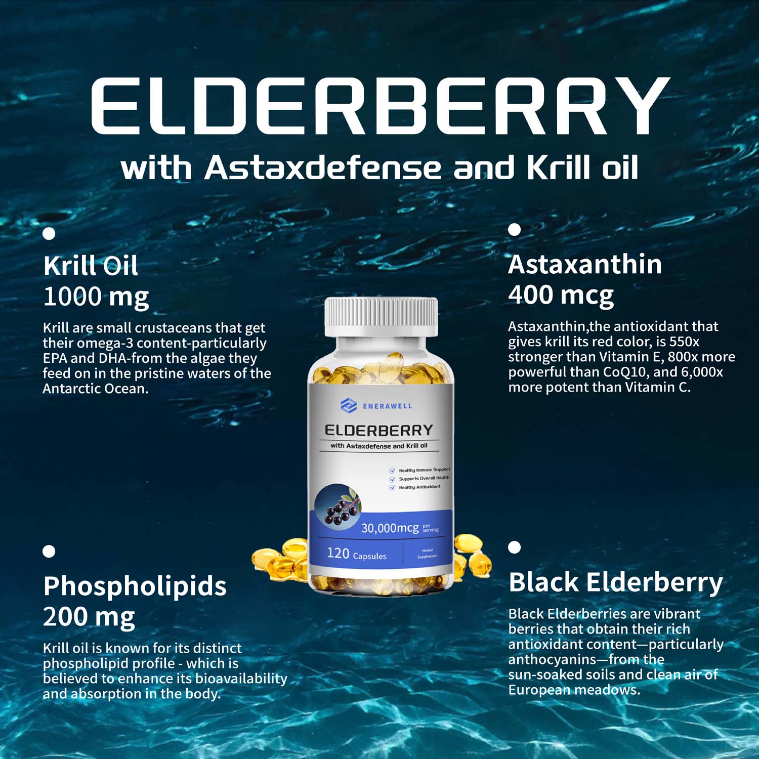 Kapsul Minyak Krill Antartika  - Omega 3 Fish Oil ulasan dan harga