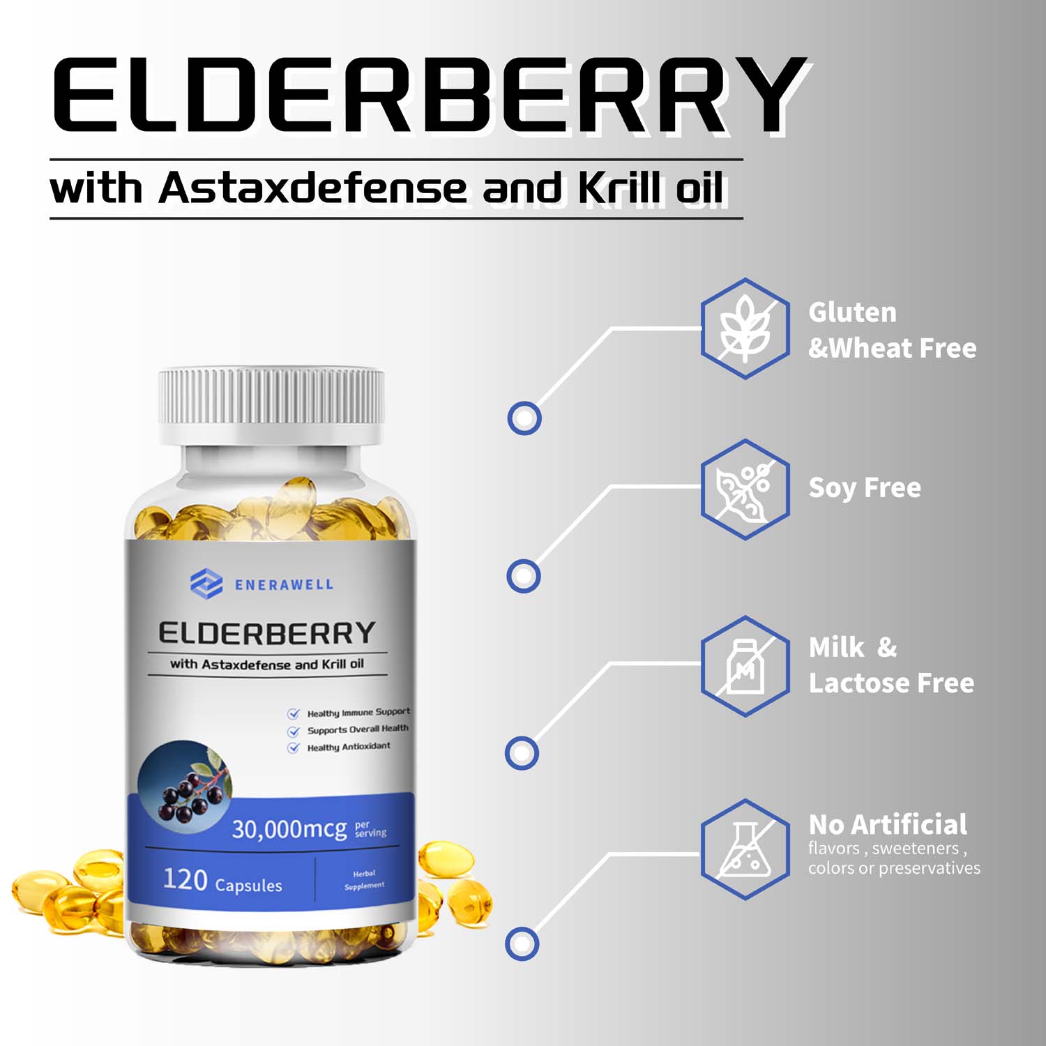 Kapsul Minyak Krill Antartika  - Omega 3 Fish Oil ulasan dan harga