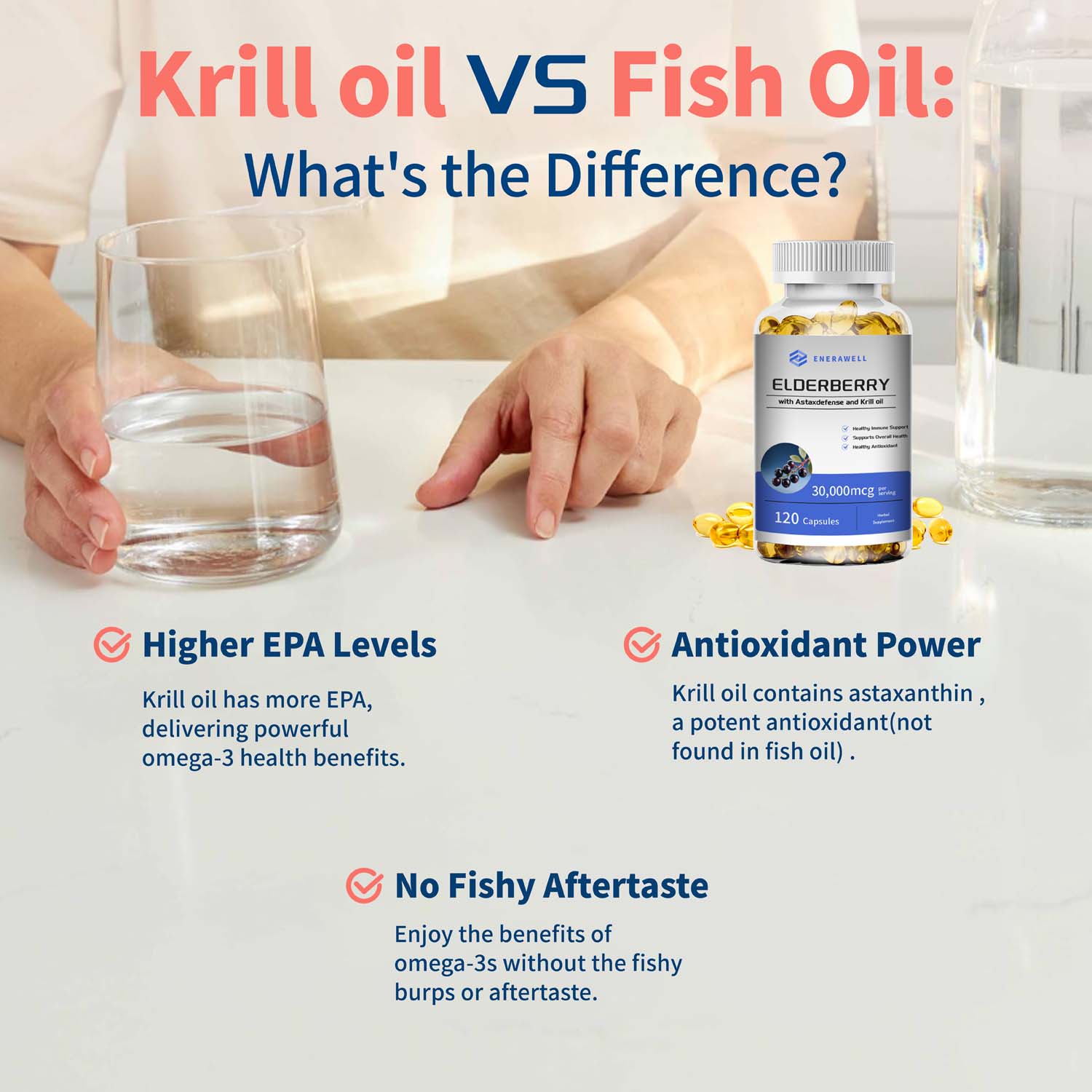 Kapsul Minyak Krill Antartika  - Omega 3 Fish Oil ulasan dan harga