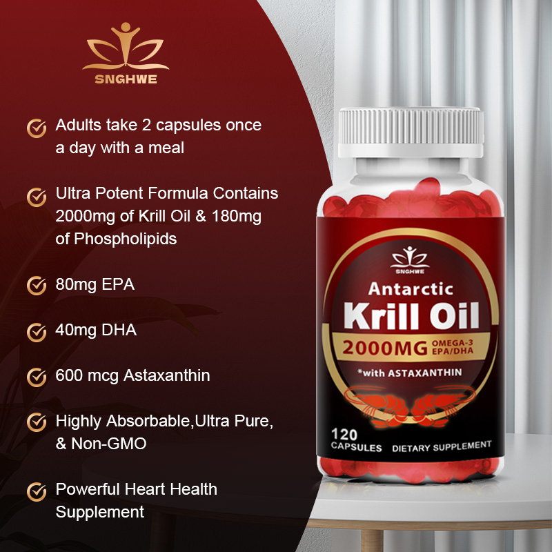 2000Mg Krill minyak fosfolipid - Omega 3 Fish Oil ulasan dan harga