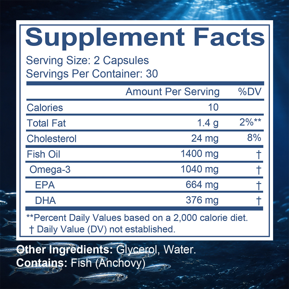 Kapsul Minyak Ikan OMEGA-3 Kay - Omega 3 Fish Oil ulasan dan harga