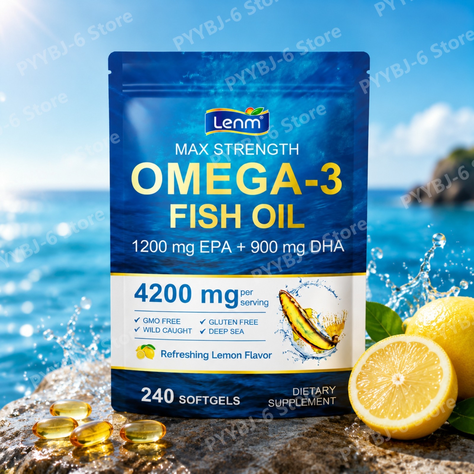 Lenm Triple Strength Omega-3 4 - Omega 3 Fish Oil ulasan dan harga